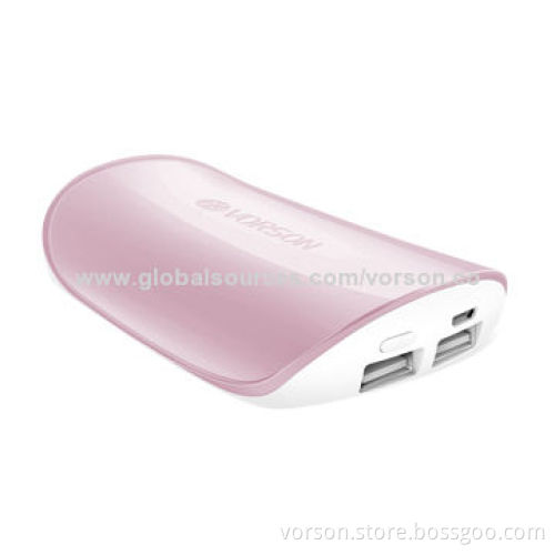 Hot Selling 6,000mAh Power Bank with Bi-color Injection, Li-polymer Battery/Dual-USB OutputNew